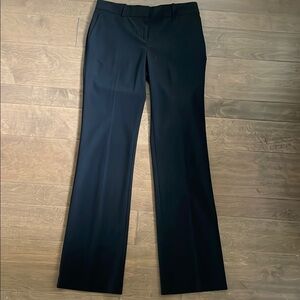 Ann Taylor Size 4 TALL Mid-Rise Career Work Pants Straight Leg Black